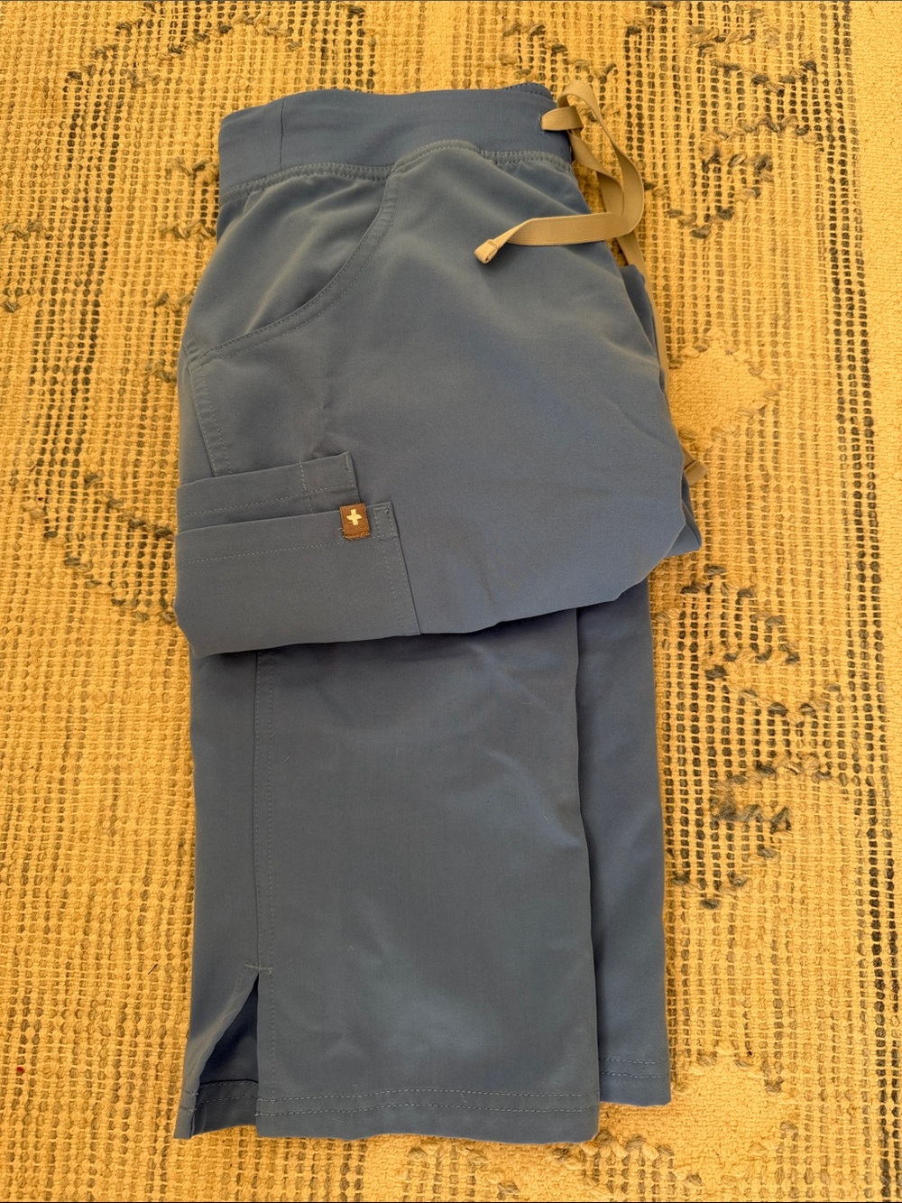 FIGS WOMENS XS Blue Drawstring SCRUB Pants